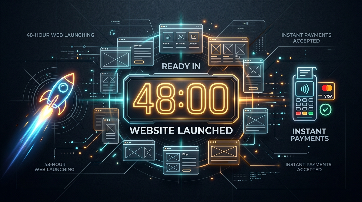 Lanzar en 48 horas: Por qué esperar 8 semanas por una agencia web está destruyendo tu caja